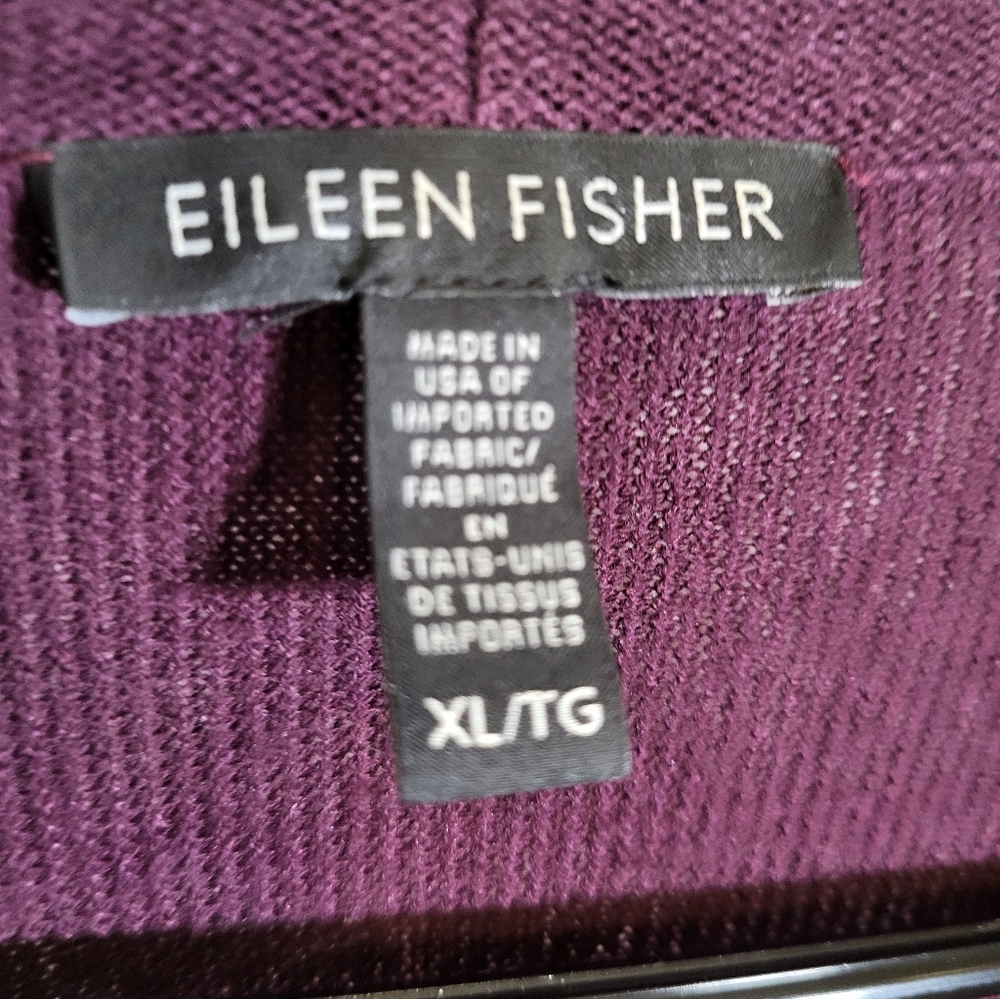 Eileen Fisher Long Cotton Silk Long Sleeve Cardigan, XL NEW w/o TAG - Picture 4 of 5